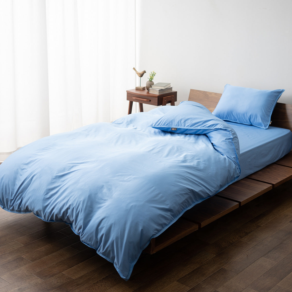 ベッド用 カバー3点セット シングルサイズ 防ダニ 花粉症対策 (掛け布団カバー・ボックスシーツ・ピロケース)