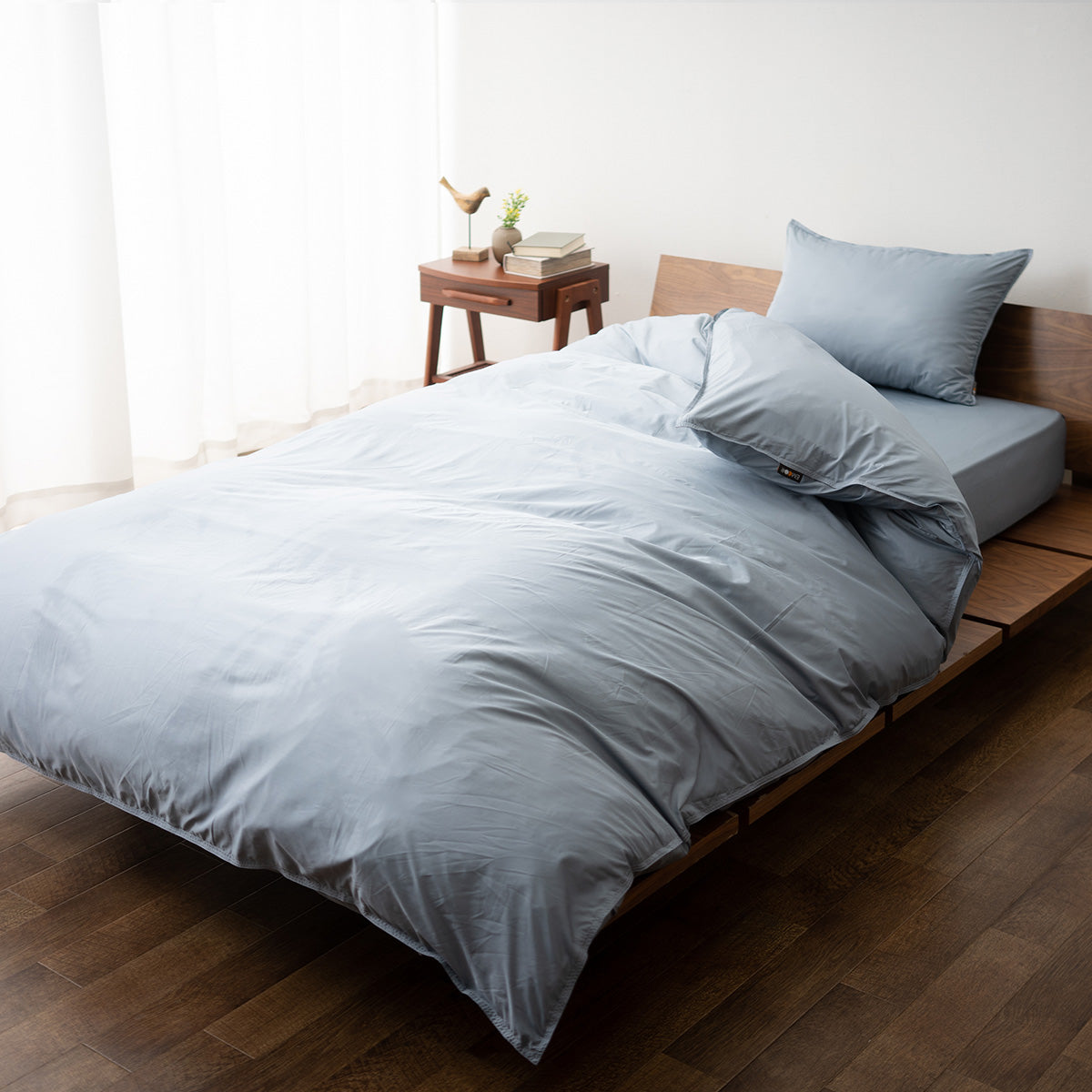 ベッド用 カバー3点セット シングルサイズ 防ダニ 花粉症対策 (掛け布団カバー・ボックスシーツ・ピロケース)