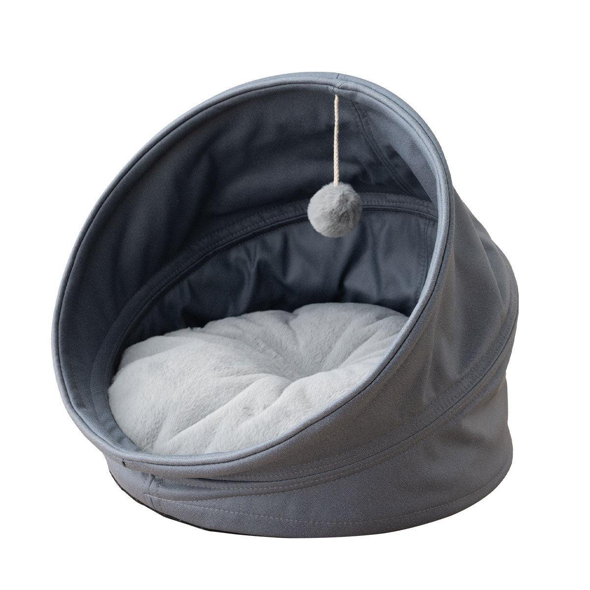 キャットベッド キャットハウス 猫 ドーム型 おもちゃ付き クッション付き 折りたたみ 猫用ベッド ペットベッド 猫用 ペット用 ベッド 隠れ家 寝床 ペット用品 ASONERU アソネル 【ペット大好きさんにおすすめアイテムとしてメディア掲載】