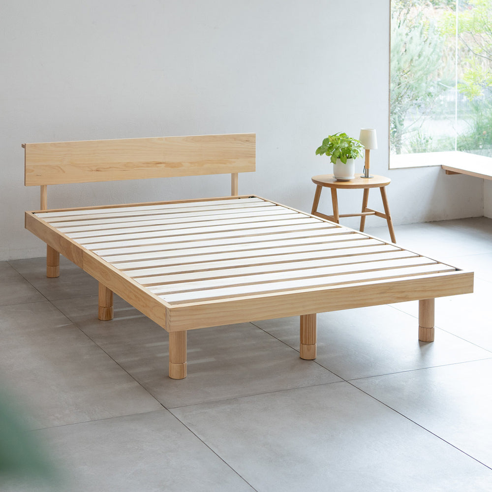 丈夫なすのこベッド ベッドフレーム 頑丈 天然木 無垢材 すのこ スノコ ベッド 抗菌 調湿 保温 高通気 湿気対策 カビ対策