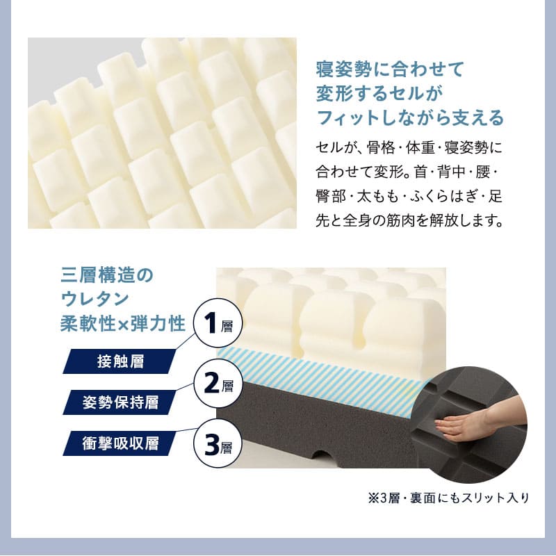 畳マット付き すのこベッド 3つ折りマットレス 3点セット コンパクトショート 幅65cm 奥行き185cm