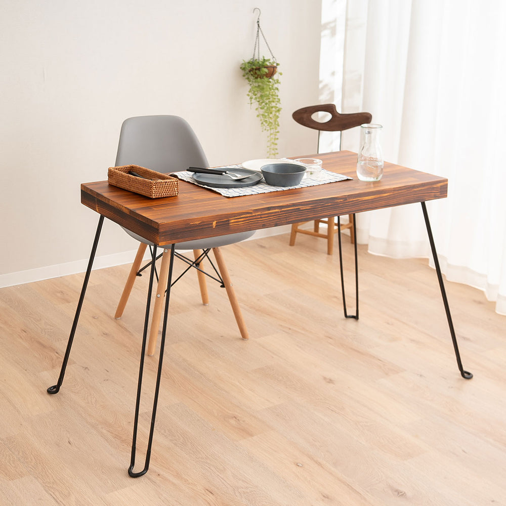 折りたたみデスク 幅97cm 長方形 完成品 木製 天然木 折り畳みデスク コンパクトデスク PCデスク パソコンデスク シンプルデスク 折りたたみテーブル リビングテーブル デスク テーブル 机 作業台 作業スペース