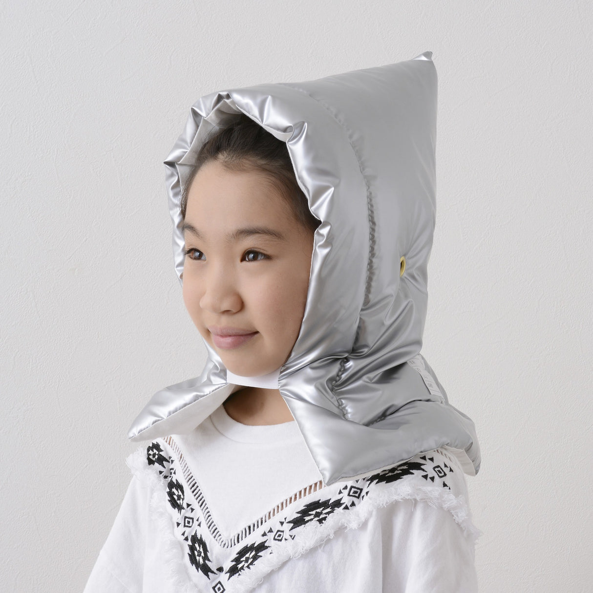 防災頭巾 アルミ防災頭巾 アルミ蒸着 難燃素材を使用 日本製 28×42cm 【(公財)日本防炎協会認定品】 ぼうさいずきん