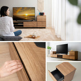 サイドチェスト 幅39cm 低め ロータイプ テレビボードと合わせて使う ローボードと合わせて使う チェスト キャビネット ラック ワゴン 木目調 引き出し収納 収納棚