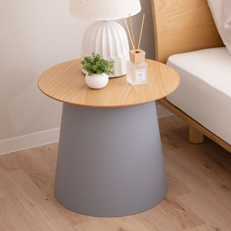 ラウンド ベッドサイドテーブル ナイトテーブル 直径49cm 円形