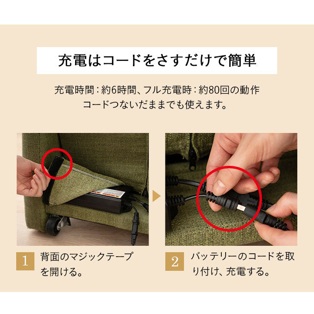 電動 立ち上がりサポート 高座椅子 電動リクライニング機能 手元リモコンで簡単操作 開梱設置サービス付き 5年の長期保証付き 介護 起立補助 リクライニングチェア