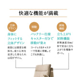 電動立ち上がりサポート座椅子 「凛」 電動 起立補助機能付き 回転機能 高座椅子 開梱設置サービス付き 5年保証 立川ショールーム体験可