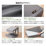 コンセント付きデザイナーズすのこベッド 高機能3つ折りマットレス 2点セット シングルサイズ ( HEIM BED FRAME / EMOOR GRAND MATTRESS )