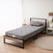 コンセント付きデザイナーズすのこベッド ポケットコイルマットレス 2点セット シングルサイズ ( HEIM BED FRAME / EMOOR GRAND POCKET COIL MATTRESS )