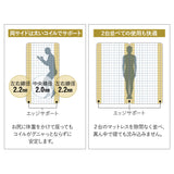 コンセント付きデザイナーズすのこベッド ポケットコイルマットレス 2点セット シングルサイズ ( HEIM BED FRAME / EMOOR GRAND POCKET COIL MATTRESS )