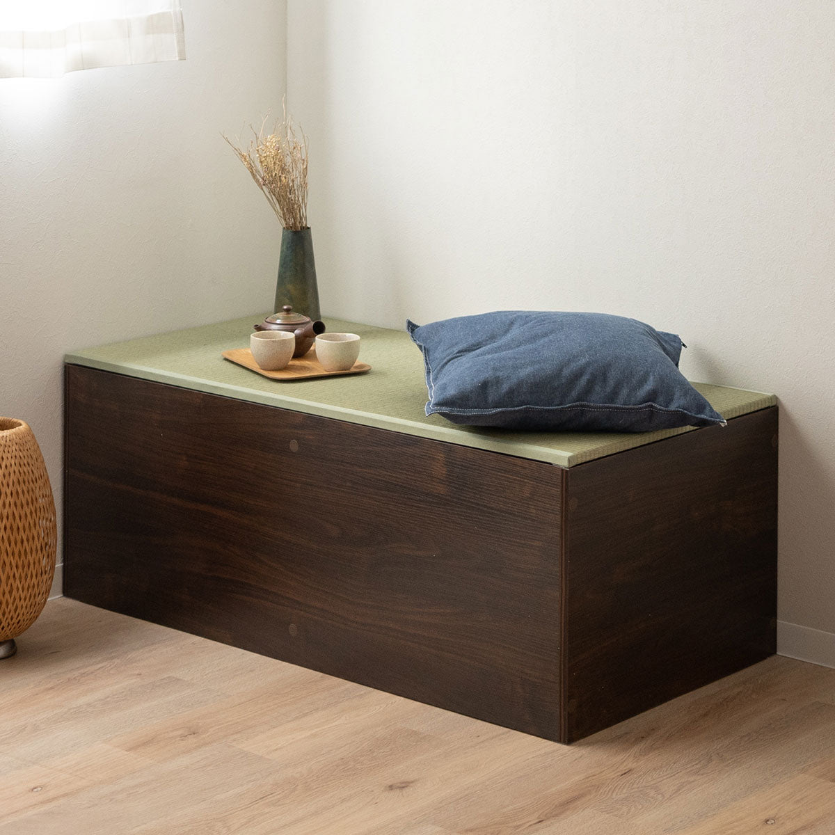 畳収納ユニット 小上がり 正方形 長方形 天然い草 桐スノコ | 寝具