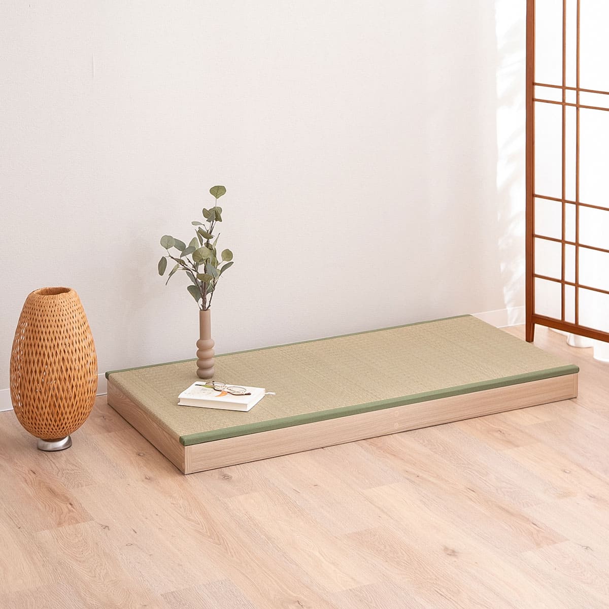 畳収納ユニット 小上がり 正方形 長方形 天然い草 桐スノコ