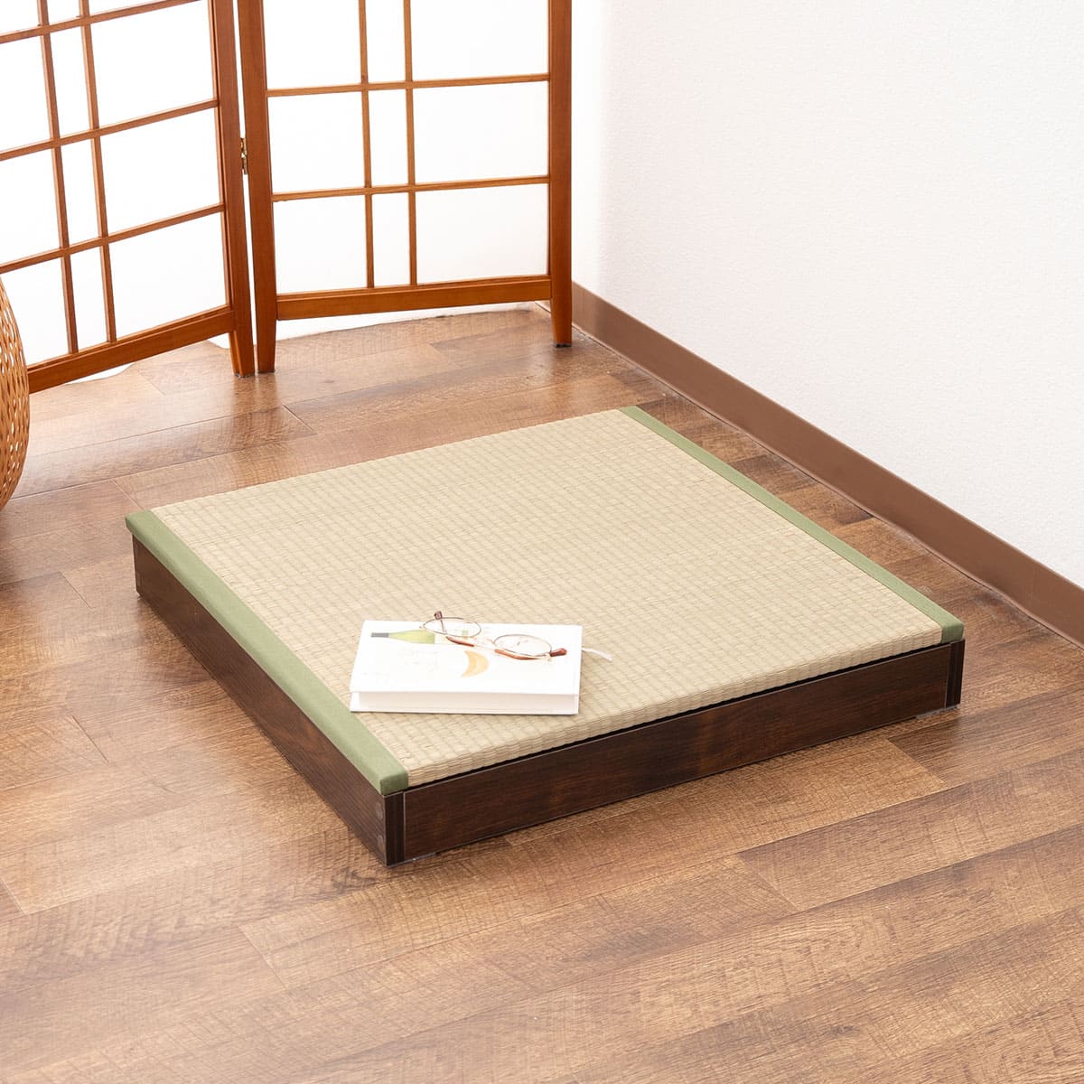 畳収納ユニット 小上がり 正方形 長方形 天然い草 桐スノコ | 寝具