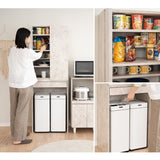 キッチンラック 幅60cm 引き出し付き 収納ラック ゴミ箱上ラック 食器棚 収納棚 キャビネット ラック 冷蔵庫 ゴミ箱 ごみ箱 ダストボックス ゴミ箱上収納 キッチン収納 収納家具