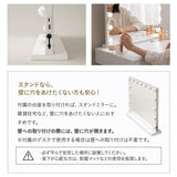 LEDライト付き ドレッサー 2点セット 幅70cm ロータイプ 鏡台 ドレッサーテーブル パソコンデスク 机 ハリウッドミラー 女優ミラー タッチパネル USBポート付き