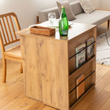 たたむデスク ワゴンタイプ 幅60cm コンパクト 折りたたみデスク PCデスク パソコンデスク マガジンラック 本棚 キッズデスク 学習デスク 学習机 勉強机 キッチンスペース 作業台 作業スペース