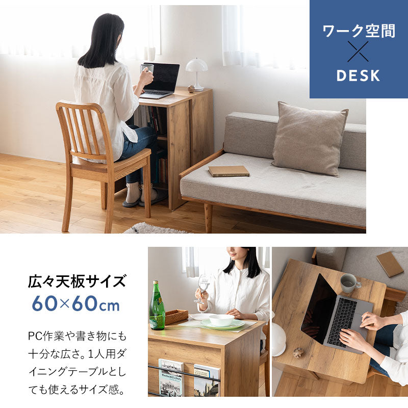 最安値！　パソコンデスク　折りたたみ　デスク　机　テーブル　ラック　デスクワゴン たたむデスク ワゴンタイプ 幅60cm コンパクト 折りたたみ デスク