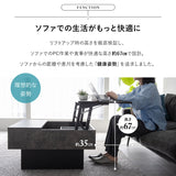 リフトアップテーブル 幅80cm 正方形 昇降式 高さ調節可能 収納付き リフトテーブル ローテーブル センターテーブル 昇降式デスク パソコンデスク ワークデスク 机 作業台 セラミック調 食事 仕事 リビング ダイニング