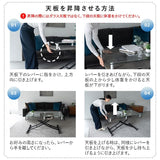 グラート Grato ガラストップ昇降テーブル 120×60 ストーングレー テーブル リビングテーブル ダイニングテーブル 高さ調整 モダン 幅120