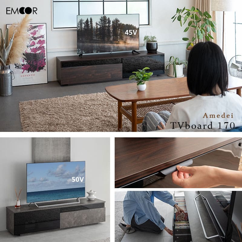 テレビボード テレビ台 幅120cm 32型～70型対応 背面収納スペース付き ローボード テレビラック AVラック 収納棚 ロータイプ フラップタイプ 大型テレビ対応