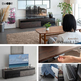 テレビボード テレビ台 幅120cm 32型～70型対応 背面収納スペース付き ローボード テレビラック AVラック 収納棚 ロータイプ フラップタイプ 大型テレビ対応