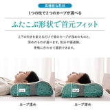 3Dファイバーまくら 通気性 日本製 抗ウイルス カバー付き 高さ調節シート付き 高反発 かため 洗える 丸洗い 清潔  コンパクト 小さめ