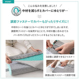 3Dファイバーまくら 通気性 日本製 抗ウイルス カバー付き 高さ調節シート付き 高反発 かため 洗える 丸洗い 清潔  コンパクト 小さめ
