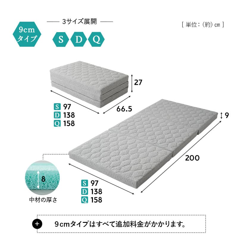 スカイブリージーマットレス シングル セミダブル ダブル