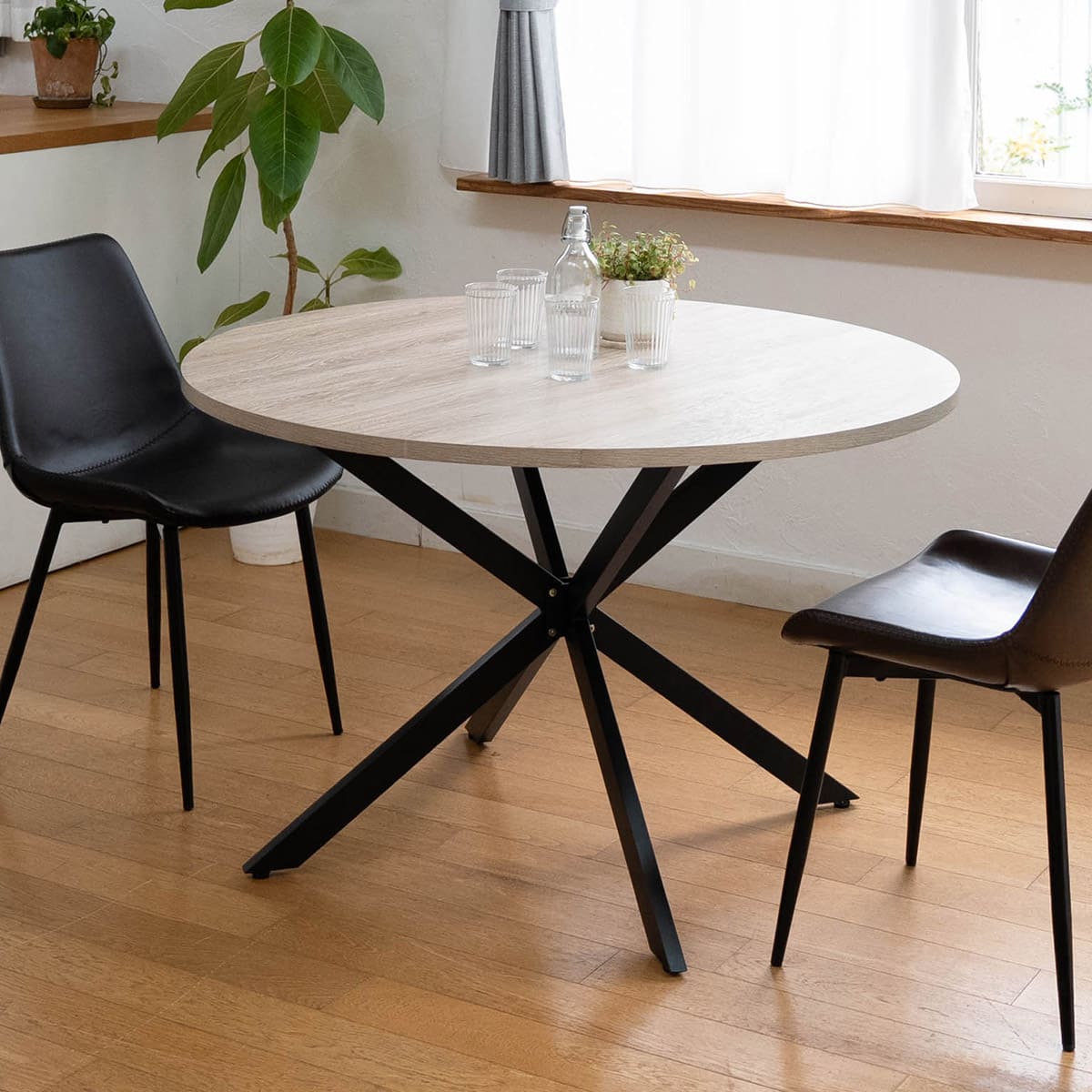 NOLDE】 ダイニングテーブル 食卓テーブル 直径115cm 円形 丸型