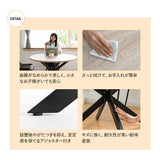 ダイニングテーブル NOLDE 食卓テーブル 直径115cm 円形 丸型 ラウンド 木製 木目調 スチール脚 ブラック 黒 食卓用 4人掛け ノルデ