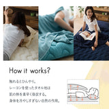 ワンタッチシーツ ナチュふわタオル寝具 接触冷感・吸湿放熱