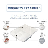 セルフオーダーピロー 枕 まくら パイプ わた オーダーメイド カスタマイズ 高さ調節 手洗いOK 体圧分散 寝返り 寝心地 肩こり 腰痛 頭痛