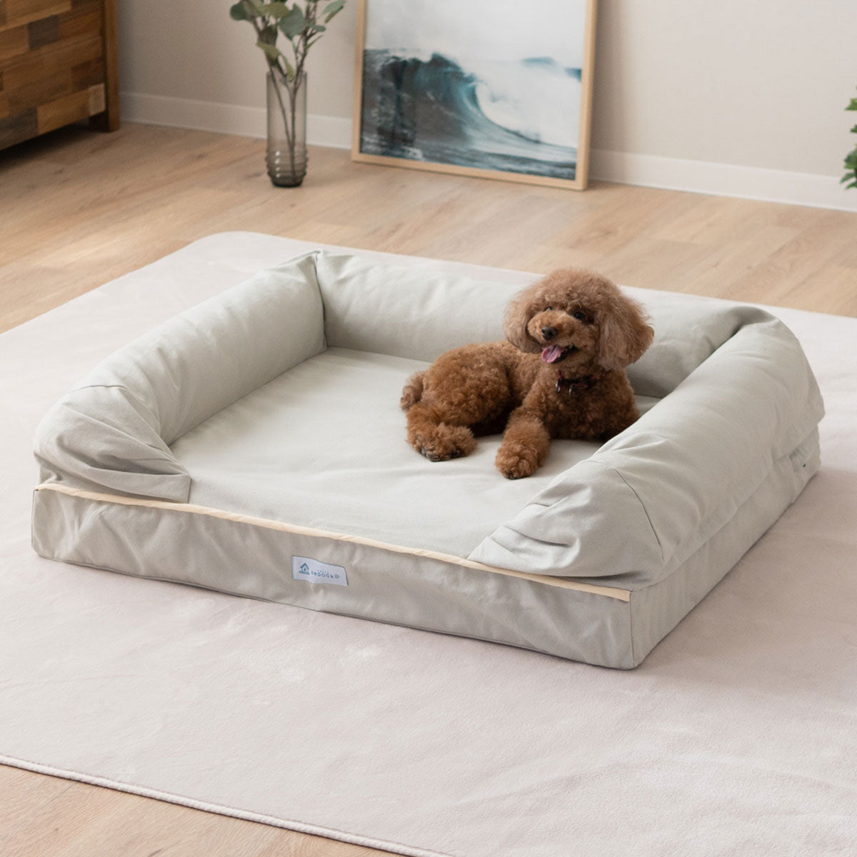 【ワンコnowa掲載】 年代に合わせて選ぶ 3Dベッド 本体＋洗い替え用カバーセット 成犬タイプ Lサイズ 小型犬 中型犬 洗い替え付き