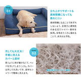 【ワンコnowa掲載】 年代に合わせて選ぶ 3Dベッド 本体＋洗い替え用カバーセット 成犬タイプ Mサイズ 超小型犬 小型犬 洗い替え付き