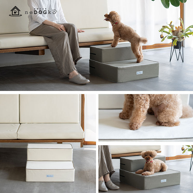 ドッグステップ 犬用ステップ 幅55cm ワイドタイプ 小型犬 パピー シニア 折りたたみ ステップ スロープ 階段 踏み台 高齢犬 犬用 ペット用 ペットステップ ペットスロープ 段差解消 ケガ防止 介護用品 ペット用品