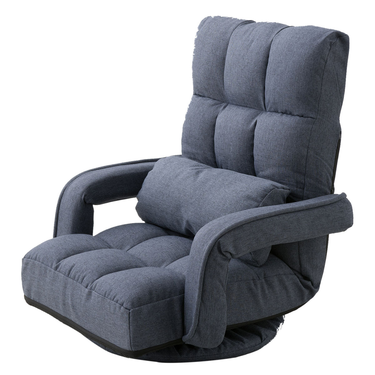 肘付き回転座椅子 「Mawaru」 14段階レバー式リクライニング | 寝具