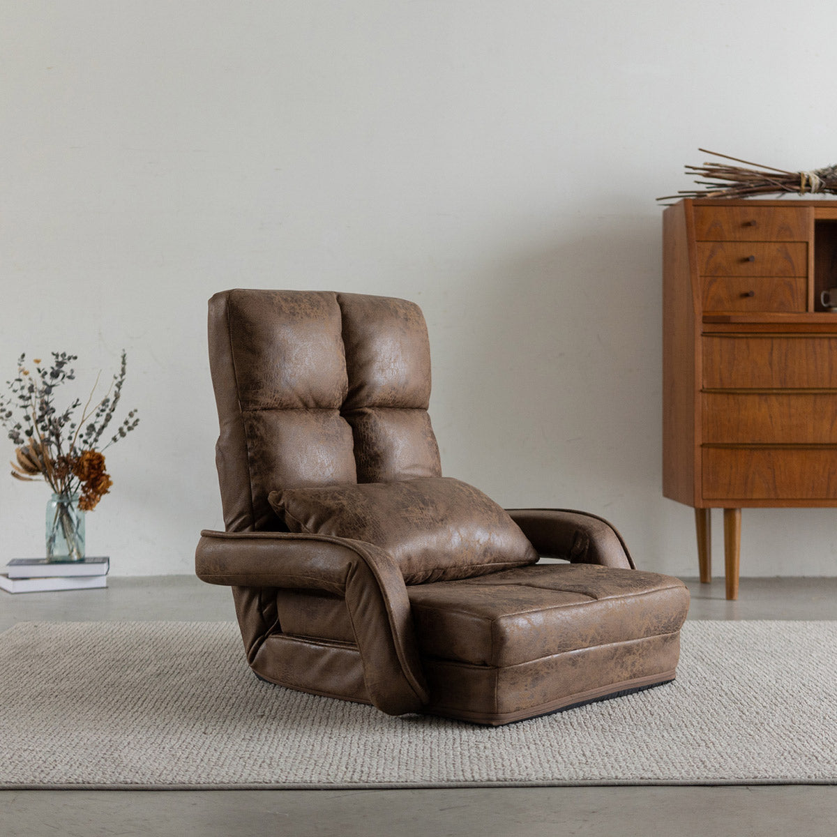 肘付きオットマン座椅子 Mollet モレット 1人用 14段階