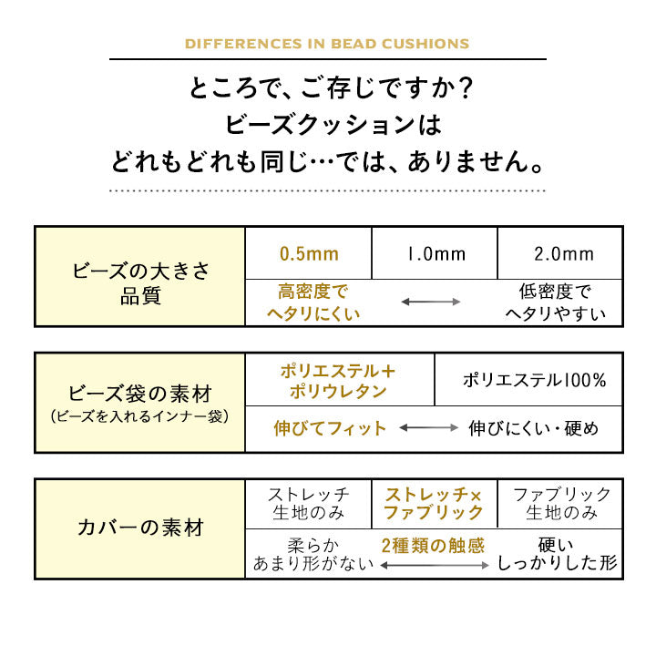ビーズクッション  日本製 「人をダメにする もちもち クッション」XLサイズ