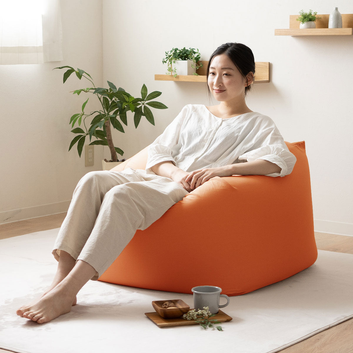 マイクロビーズクッション もちもちキューブ ワイドLサイズ | 寝具