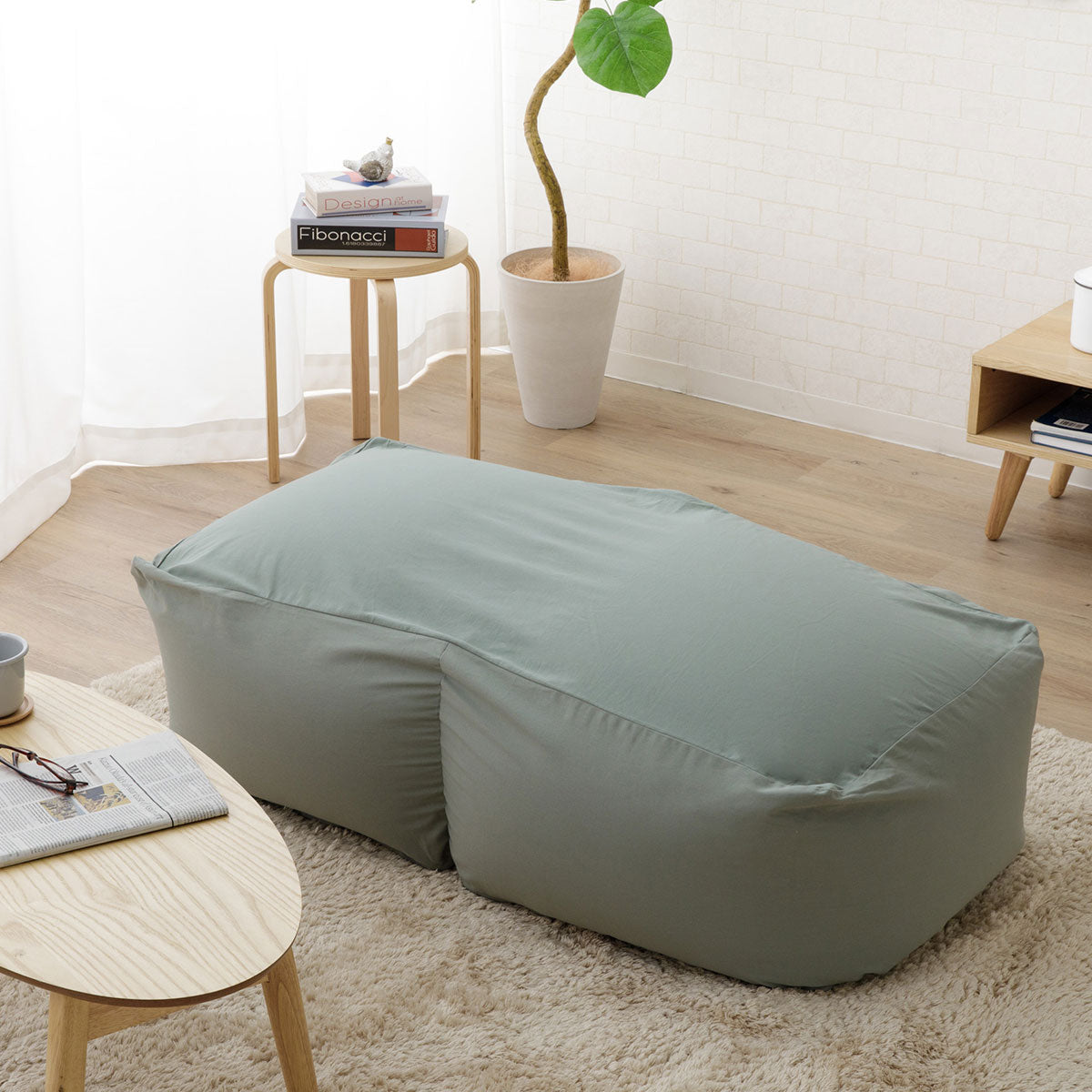 マイクロビーズクッション もちもちキューブ ワイドLサイズ | 寝具