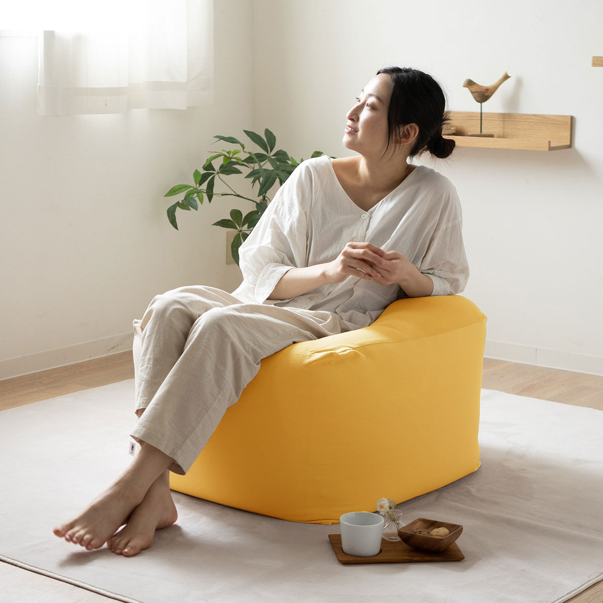 ビーズクッション 日本製 Lサイズ 特大 キューブ | 寝具・家具の