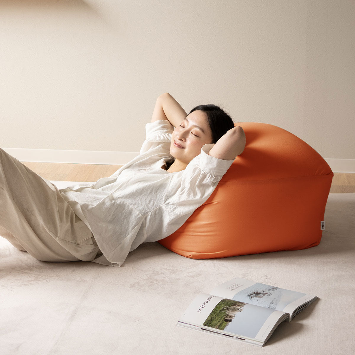 【美品】無印ビーズクッション ブラウン 引き取り限定】ビーズクッション 人をダメにするクッション ブラウン