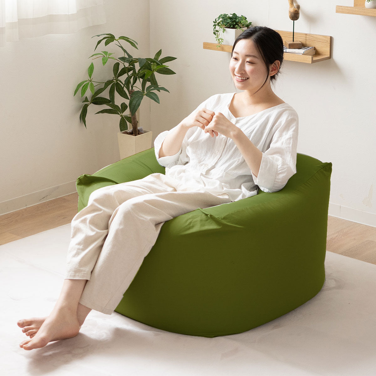 特大のキューブ型ビーズクッション・日本製（XLサイズ） 特大のキューブ型ビーズクッション・日本製(XLサイズ)カバーが