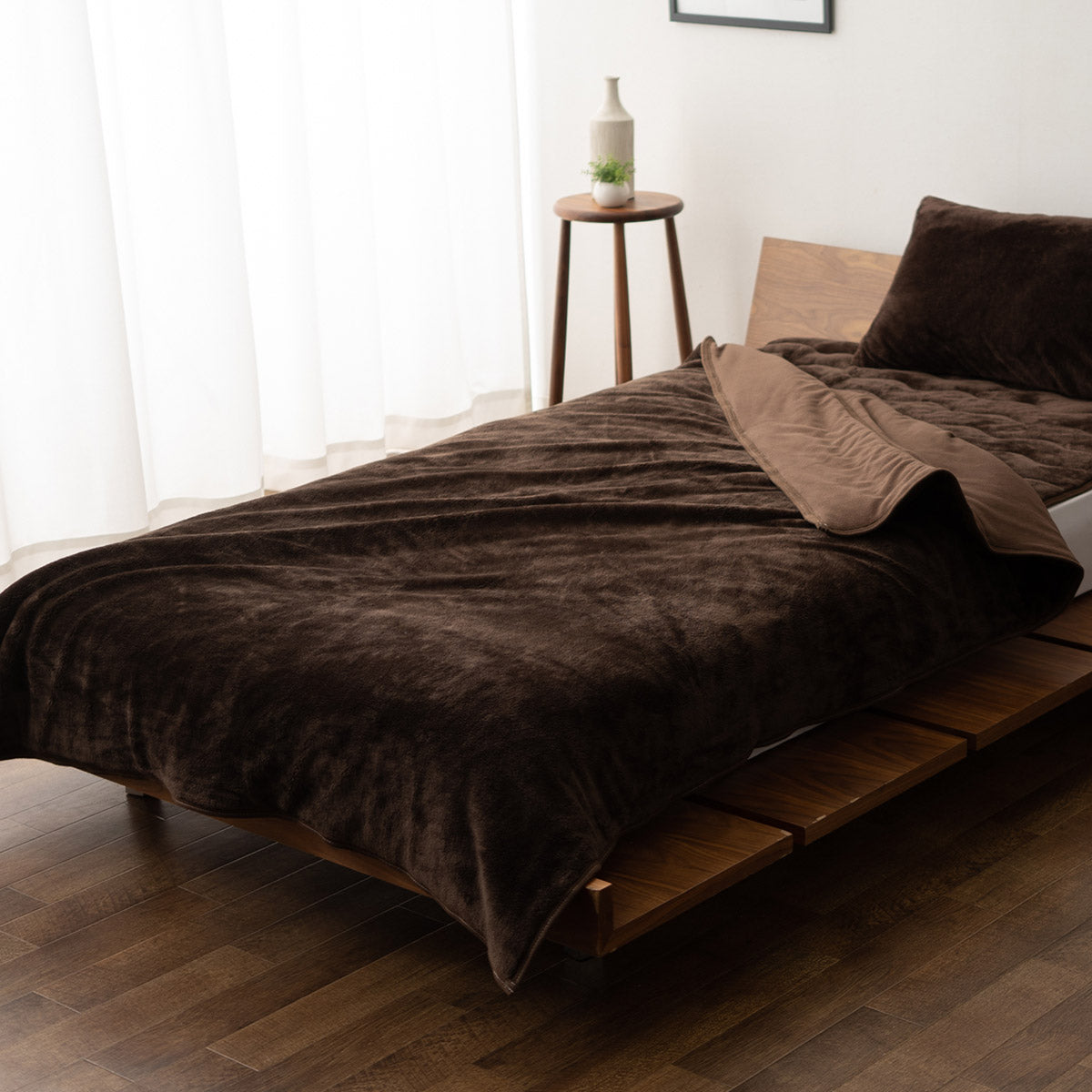 即購入OK ExcelHuman ブラウン系毛布 100cm x 200cm 即購入OK