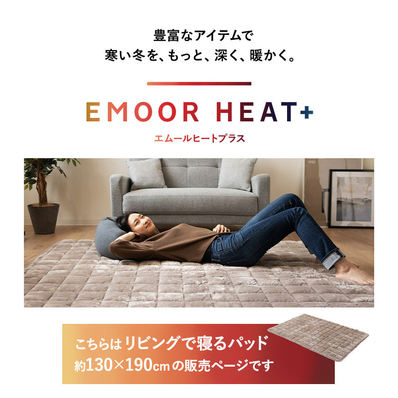 ラグ ラグマット 130×190cm カーペット 絨毯 敷きパッド 極暖 +4℃ 吸湿発熱 あったか 秋 冬 防寒対策 寒さ対策 冷え対策 長方形 約1.5畳