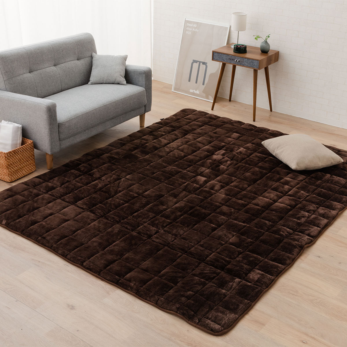 ラグカーペット　190cm×240cm エムールヒートプラス ラグ カーペット 190×240cm 長方形 極暖