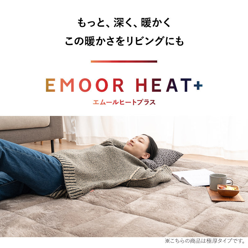 ラグ ラグマット 190×190cm カーペット 絨毯 敷きパッド 極暖 +4℃ 吸湿発熱 あったか 秋 冬 防寒対策 寒さ対策 冷え対策 正方形 約2畳