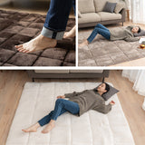 ラグ ラグマット 190×190cm カーペット 絨毯 敷きパッド 極暖 +4℃ 吸湿発熱 あったか 秋 冬 防寒対策 寒さ対策 冷え対策 正方形 約2畳