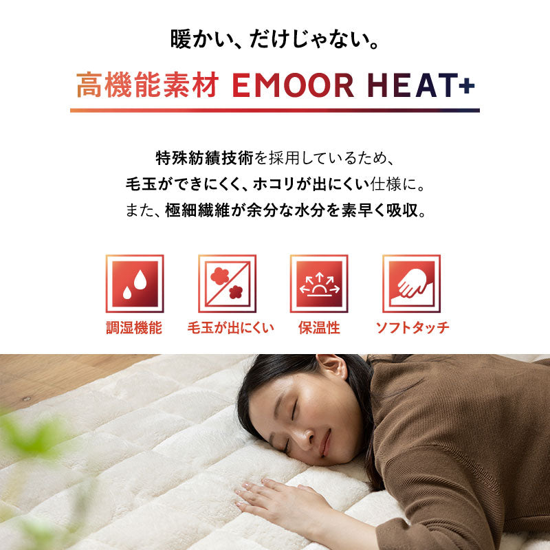ラグ ラグマット 190×240cm カーペット 絨毯 敷きパッド 極暖 +4℃ 吸湿発熱 あったか 秋 冬 防寒対策 寒さ対策 冷え対策 長方形 約3畳