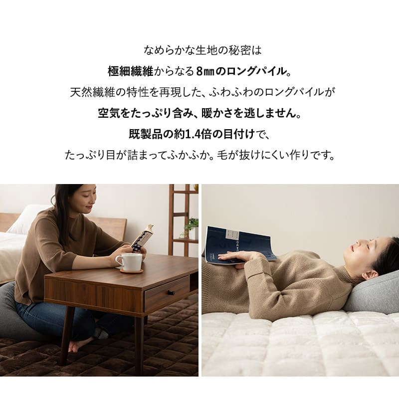 エムールヒートプラス ラグ 190×240cm 長方形 約3畳 カーペット 絨毯